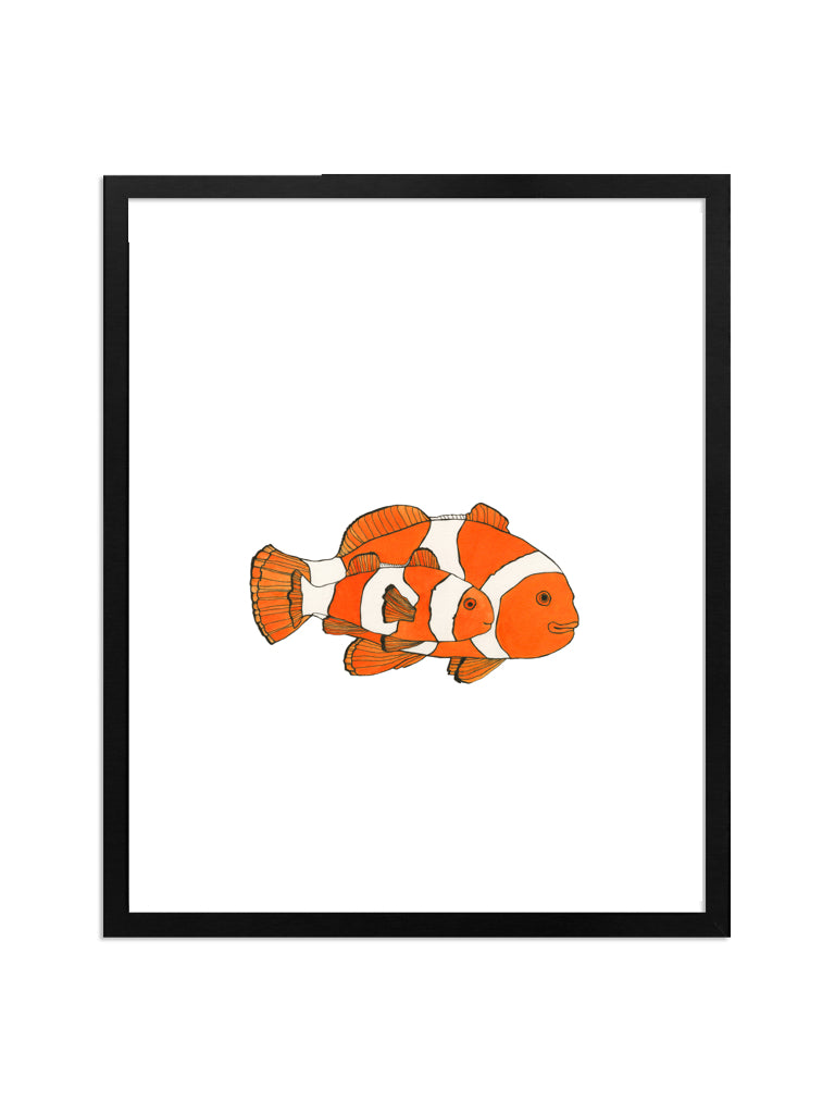 Personalised Clown Fish Gifts Word Art Wall Print Fish Lover Gifts
