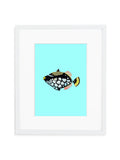 Triggerfish—Blue - Wee Wild Ones - Art Prints