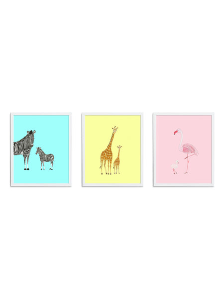 Bright Safari Gift Set. Your destination for nursery wall decor ideas.