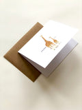 Giraffe Thank You Card - Wee Wild Ones - Art Prints