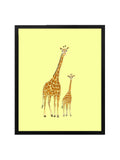 Giraffe Pair—Yellow - Wee Wild Ones - Art Prints
