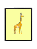 Giraffe Baby—Yellow - Wee Wild Ones - Art Prints