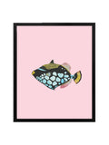 Triggerfish—Pink - Wee Wild Ones - Art Prints