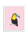 Toucan—Pink - Wee Wild Ones - Art Prints